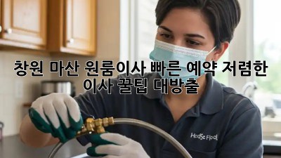 창원 마산 원룸이사 빠른 예약: 저렴한 이사 꿀팁 대방출! 🥳